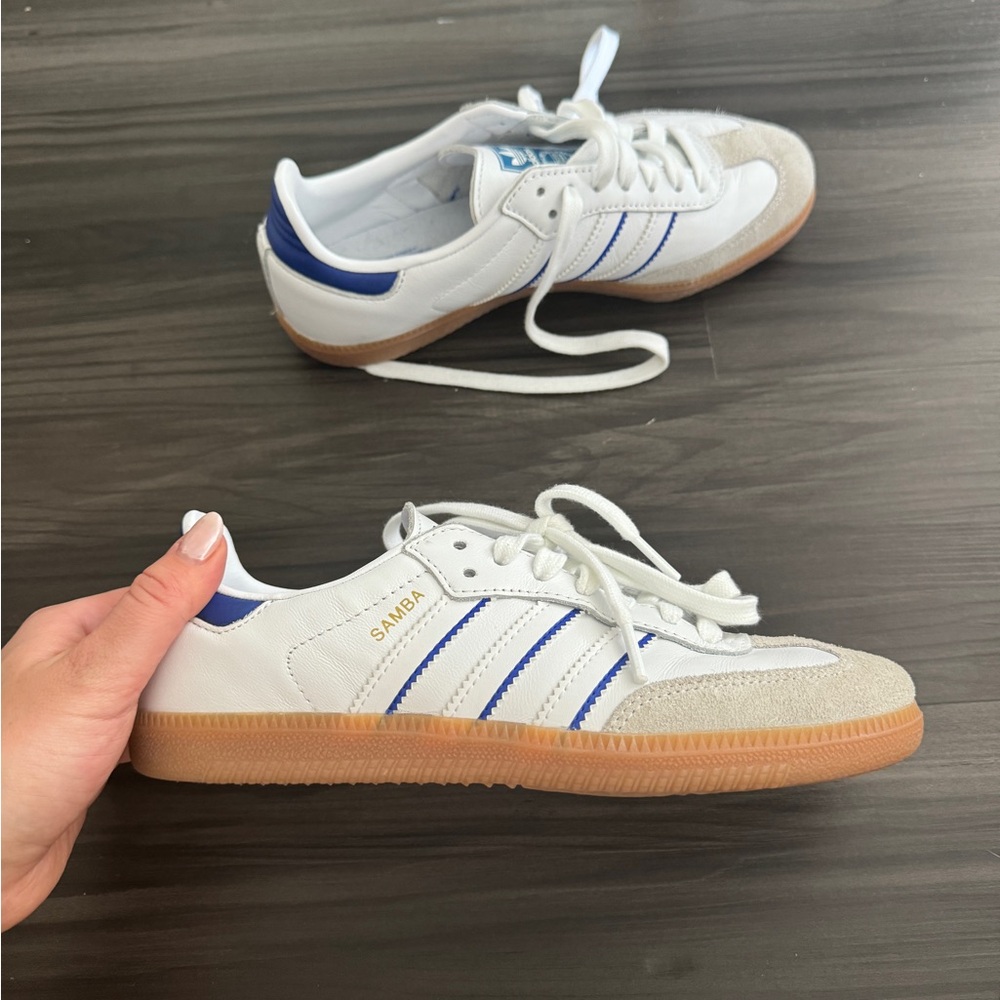 adidas Samba White Blue Gum Women's Sneakers